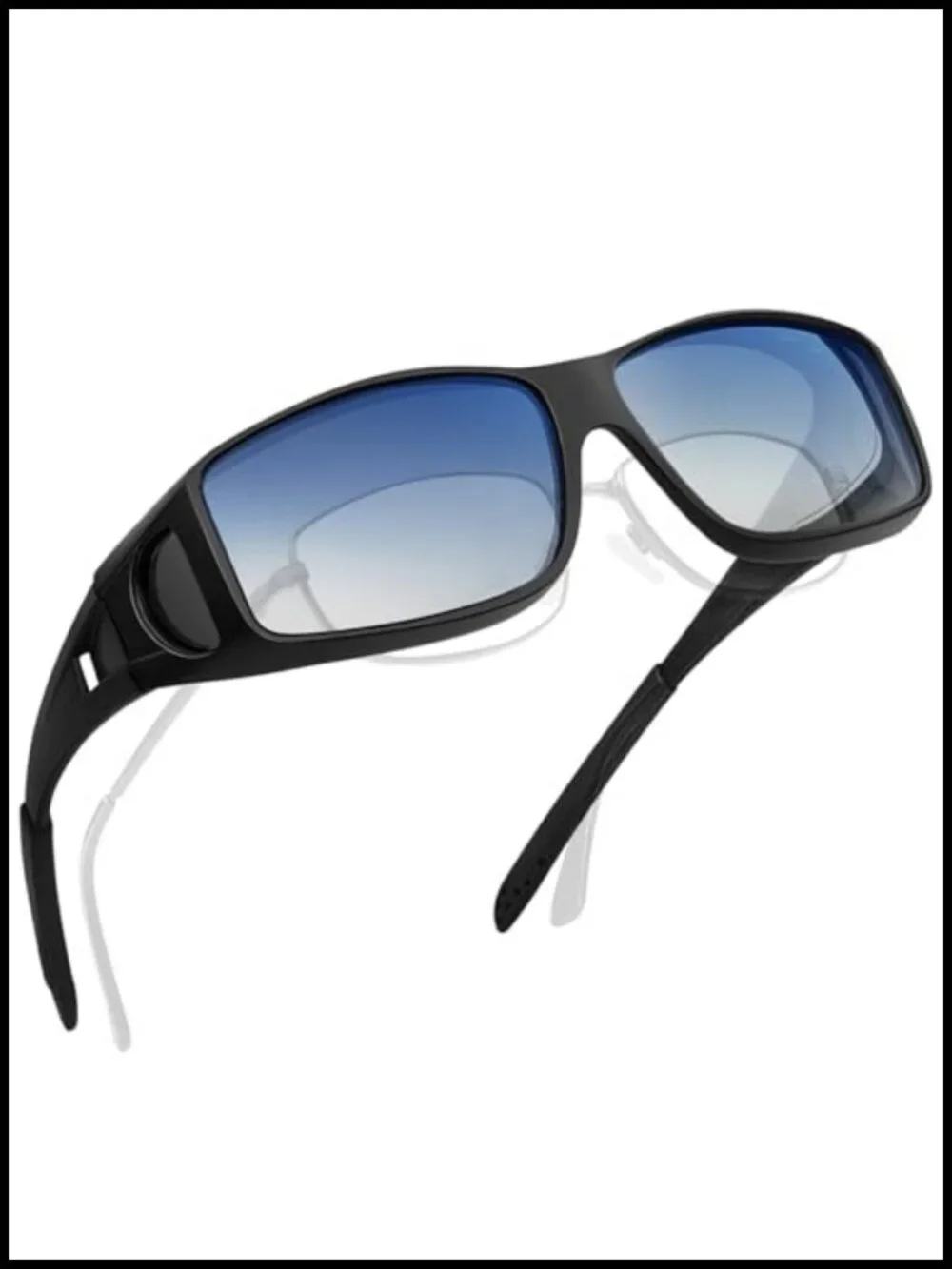 Over Glasses Polarized UV400 Wraparound Sunglasses TR90 Frame Anti-Fog